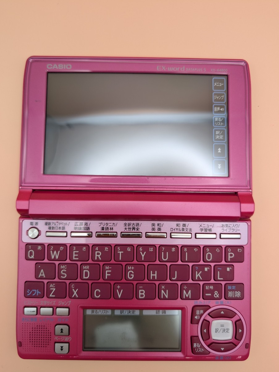 CASIO EX-word XD-A4800 Pink/Electronic Dictionary/Used Japan