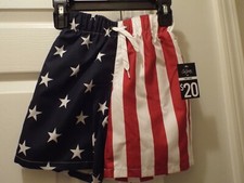 City Street American Swim Trunks Size XXS 4/5 NWT