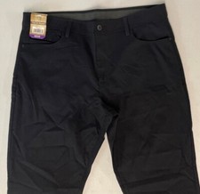 Weatherproof Vintage Men's Tech Pant Straight 5 Pocket 40x29 BLACK Flex Stretch