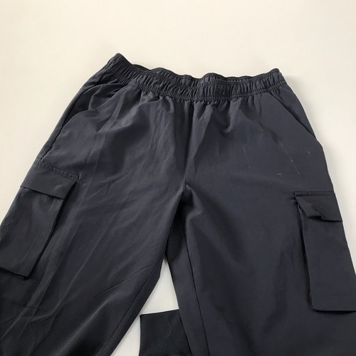 Lot 2 Apana Woman's Black Pants Elastic Waist Size medium Athletic Cargo Hiking - Picture 6 of 12