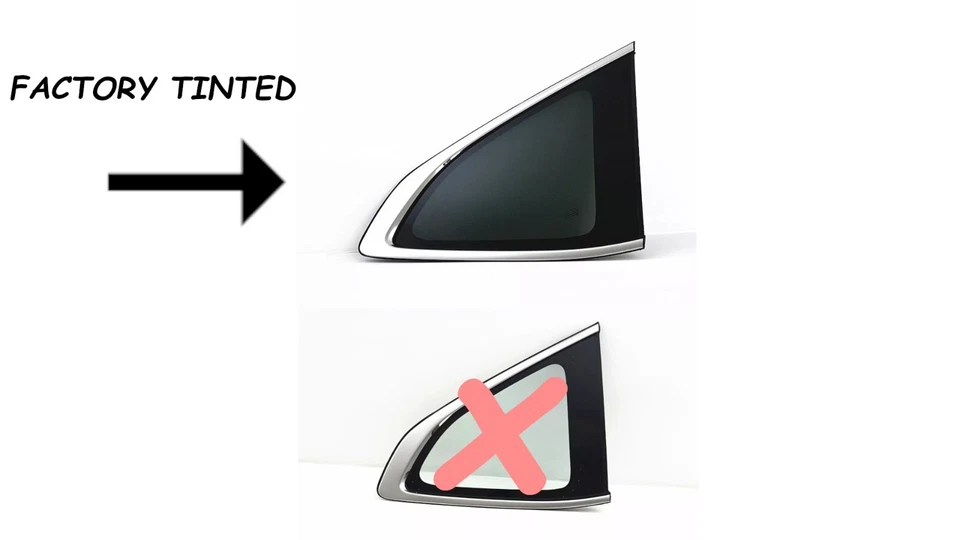 Fits 2017-2022 Honda CR-V Passenger Right Side Tinted Quarter Window Glass - Изображение 3 из 4