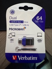 Verbatim 64gb Store 'n' Go Dual USB-C Flash Drive 99155 NEW