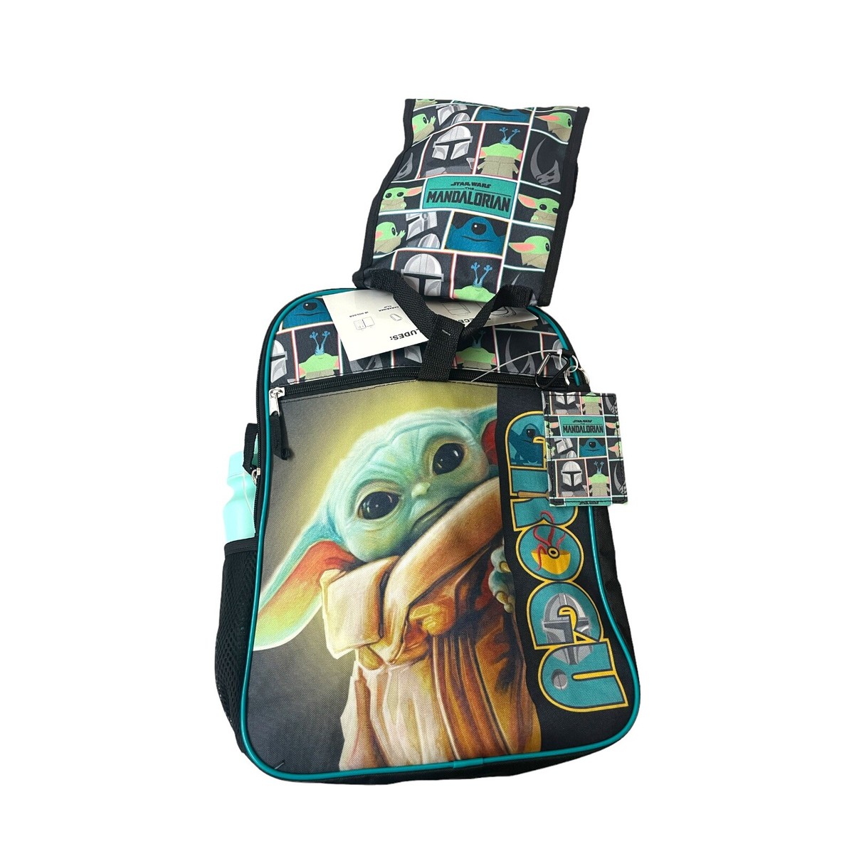Star Wars Baby Yoda Grogu Backpack Bioworld  The Mandalorian Bioworld Star Wars Mandalorian The Child Backpack Baby Yoda  main image 3