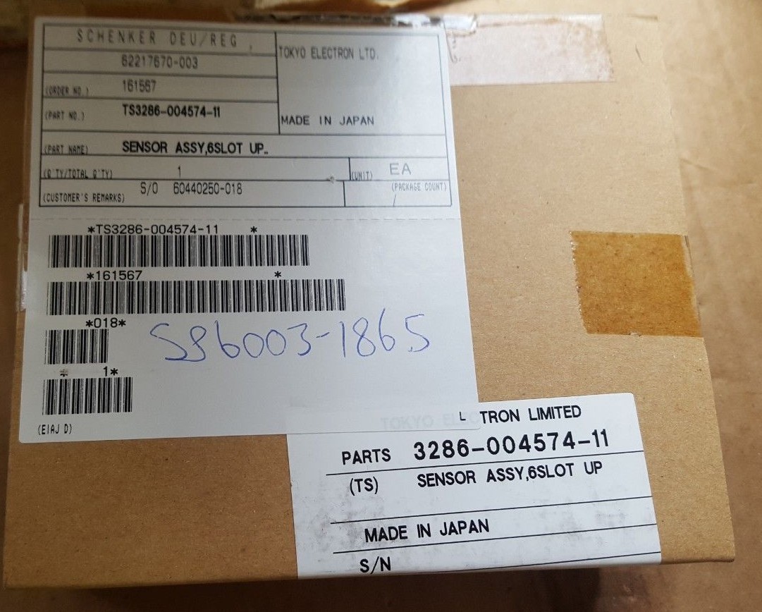 TOKYO ELECTRON TS 3286-004574-11 SENSOR ASSY, 6 SLOT UP (U11..5B4)