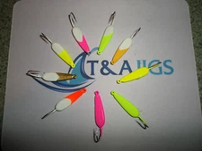 100 T&A Jigs Crazy Wacky Goofy 1/2oz Pompano Jigs  Bluefish Mackerel  100 JIGS