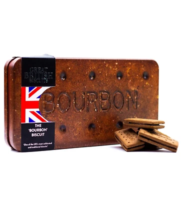THE SILVER CRANE CO. Giant Bourbon Biscuits Gift Set Chocolate Biscuit Tin Christmas Gifts Family