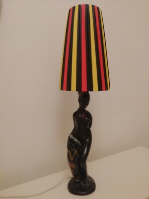 Funky 50s 60s 70s tall rockabilly barsony handmade plastic ribbon