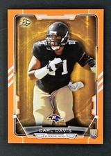 2015 Bowman #37 Carl Davis /299 Orange Parallel RC Rookie New Orleans Saints