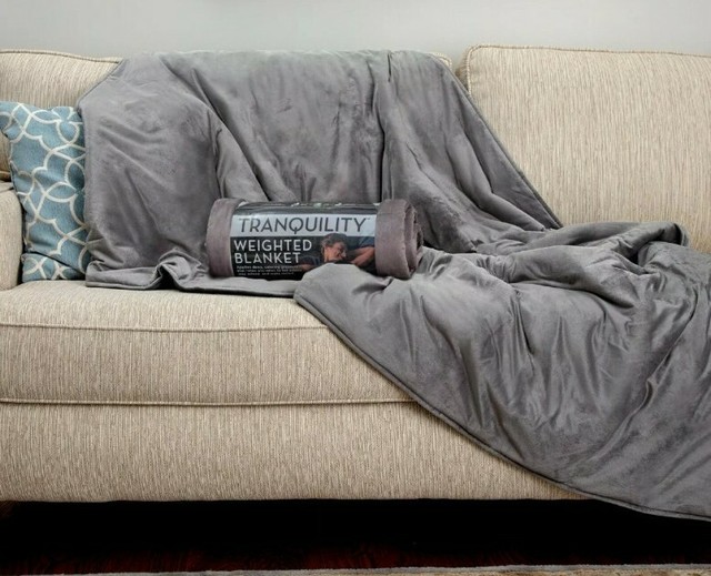 Tranquility~Temperature Balancing Weighted Blanket With Washable Cover