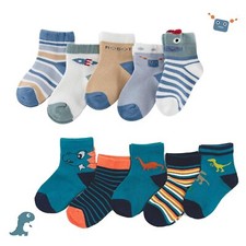 5/10 Paar Kindersocken Baumwolle Kinderstrüm...