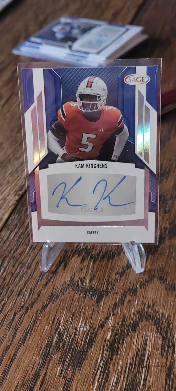Kam Kinchens 2024 Sage High Series Silver Rookie Auto A-KK2 LA Rams