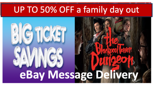4 x 🎉 ALMOST FREE TICKET'S 🎉 TO - The Dungeons BLACKPOOL ✅ EXPIRES 31/12/2024 - 第 1/1 張圖片