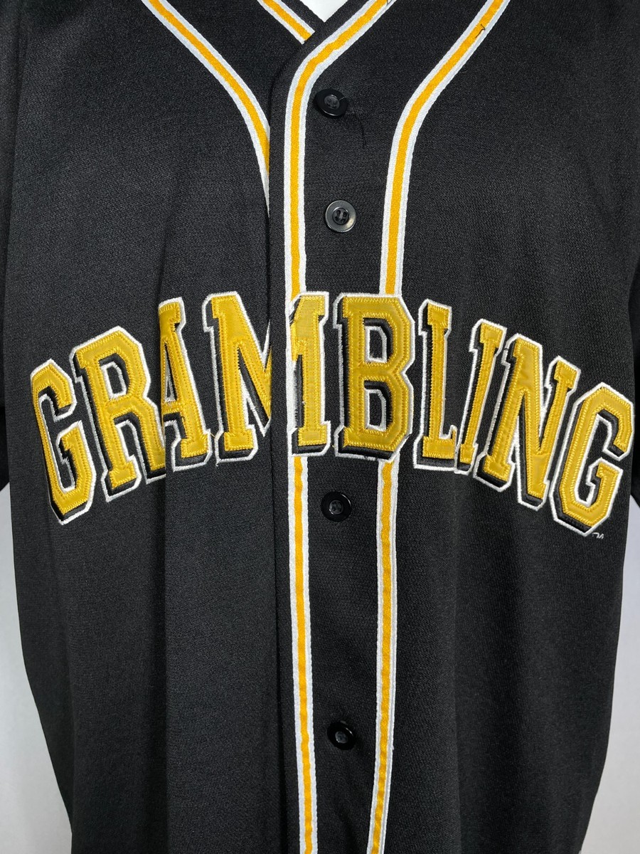 Grambling State Tigers HBCU Black Gold Baseball Jersey Steve
