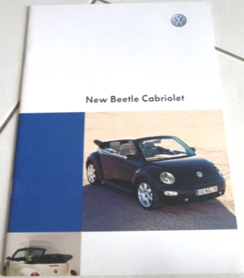 2004 VW NEW BEETLE CABRIOLET Catalogue 32p Brochure Prospekt Pub Dépliant French - Photo 1/4