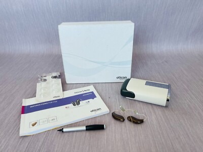 Oticon Acto Pro miniRITE Hearing Devices Right & Left Side In Box