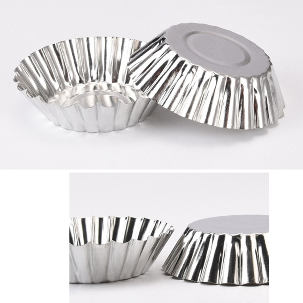30 Pcs Small Tart Pans Egg Tart Pan Small Flan Tins Tartlet Pan Flower