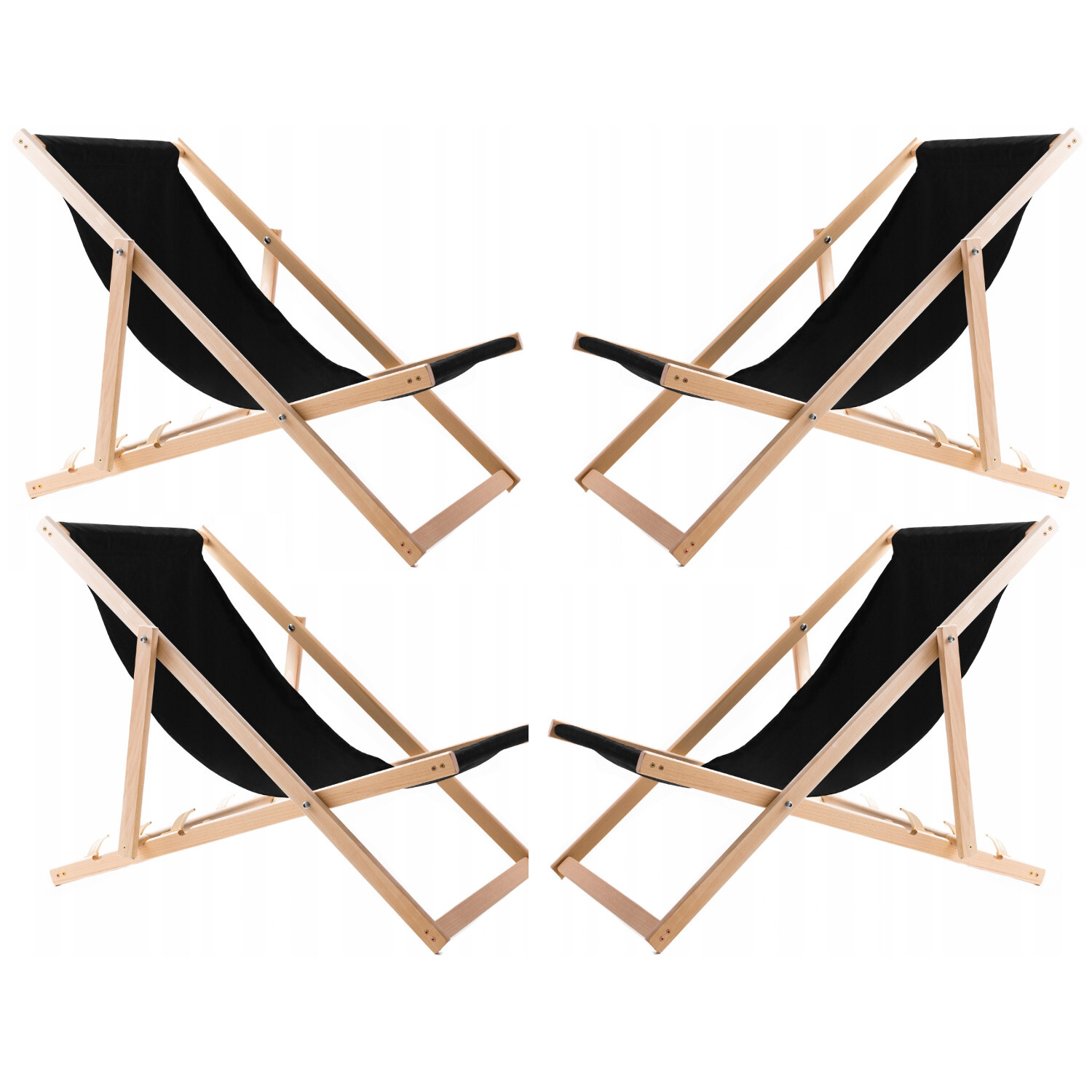 Chaises longues en bois légères pour aménager un petit balcon ou aller à la plage