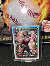 2024 Topps Holiday Elly De La Cruz Rookie #H102 Cincinnati Reds Baseball Card