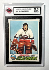 1977-78 O-Pee-Chee #50 Glenn Resch | KSA GRADED NM/MT+ 8.5