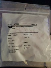 50 new Discs 3M 366L Hookit 5" x NH, 20 Micron, Type D Microfinishing Film 47563