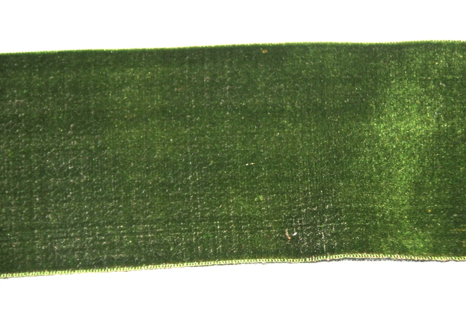 Galon de velours vert. 2.60 m x 5.8 cm - Photo 4/4