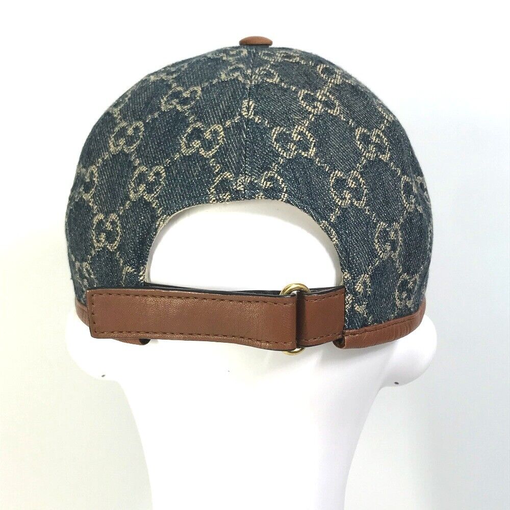 GUCCI 656206 Denim GG logo hat cap baseball cap GGCanvas GUCCI 656206 Denim GG logo hat cap baseball cap GGCanvas