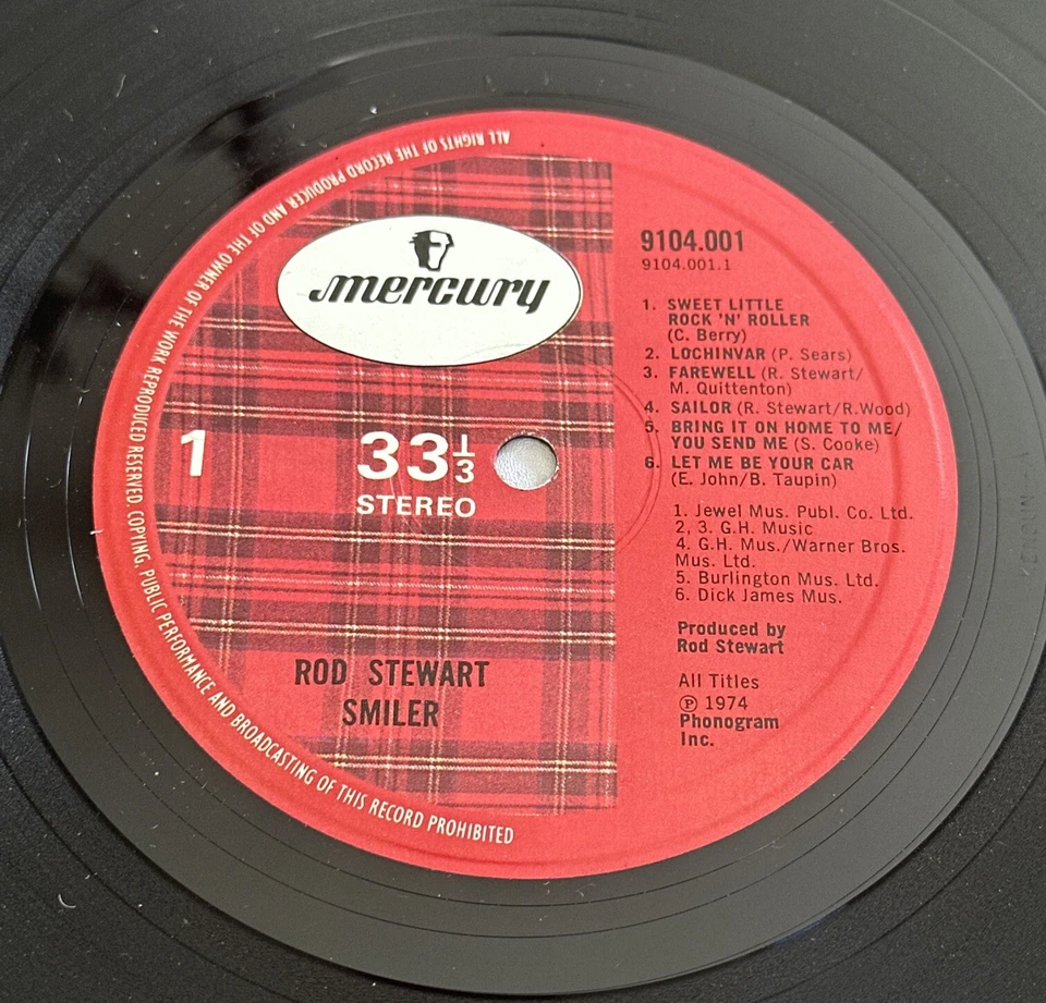 Rod Stewart ~ Smiler ~ Mercury Vinyl LP Gatefold Album 9104-001 EX / EX - Image 4 of 4