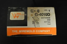 LOT OF 5 WIREMOLD G-4010D ENTRANCE END FITTING ~ PANEL BOX TO OUTLET