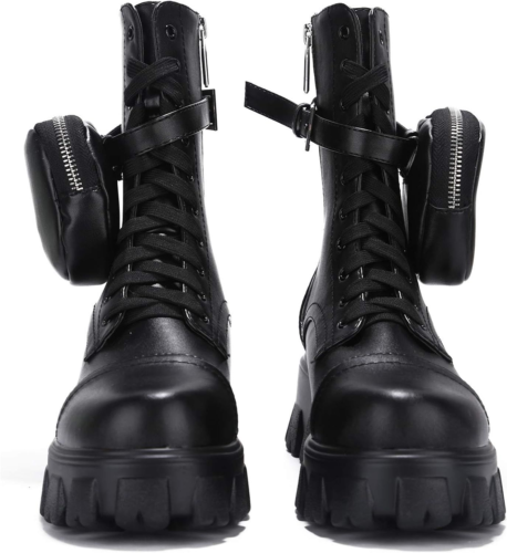 Cape Robbin MonaLisa Combat Boots for Women, Platform with Chunky...  - Picture 1 of 98