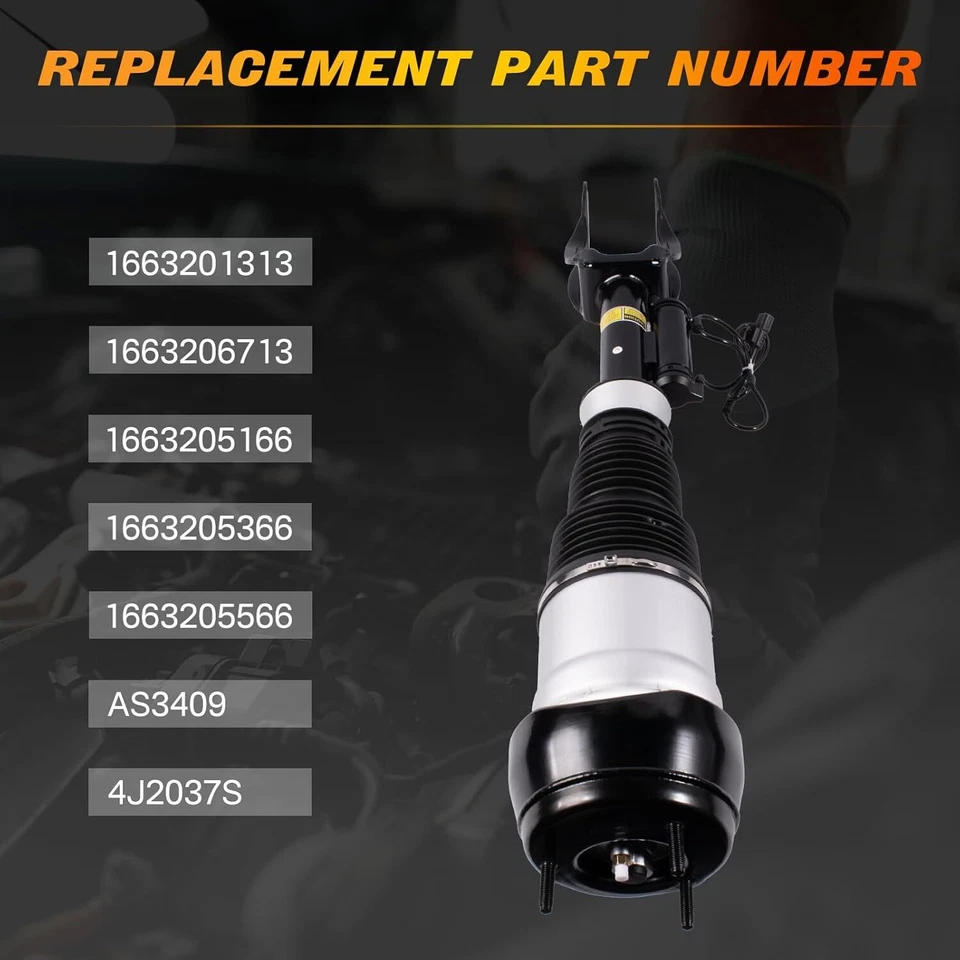 Pair Front Air Suspension Shock Struts w/ADS For Mercedes W166 X166 GL450 GLS550 - Image 3 of 4
