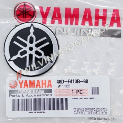 Genuine Parts Yamaha Aerox/Lexi/Nmax Tunning Fork Emblem Badge Logo 40D-F413B-00