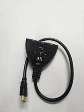 4K HDMI 2.0 Cable Auto Switch Switcher Splitter  Adapter 3 In to 1 Out Devices
