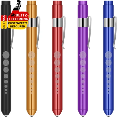 FLINTRONIC 5 Pcs Diagnostikleuchte Pupillenleuchte Medizinische Penlight Wiederverwendbare