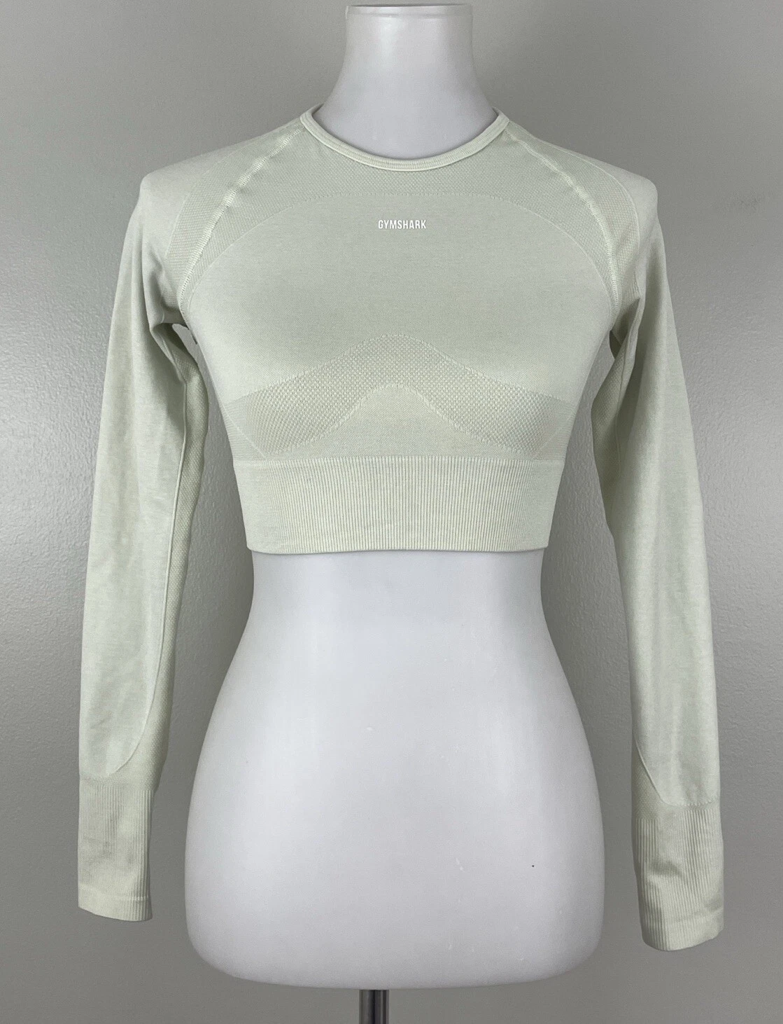 gymshark flex sports long sleeve crop compression gym run shirt