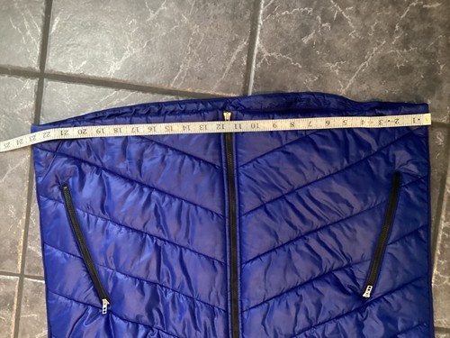 MENS BLUE NIKE FULL ZIP GOLF VEST SIZE XL - Picture 5 of 7