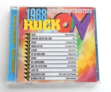 Rock On 1968 Cd  & Insert Original & Top 40 Hits  EMI Music Free Shipping