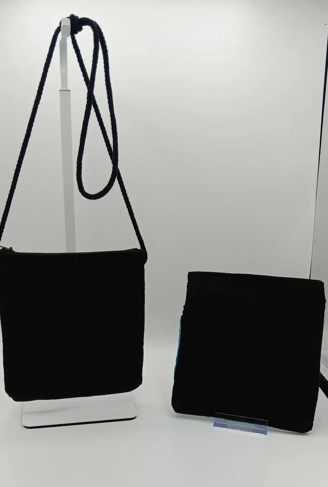 Juego de 2 bolsas de viaje con lentejuelas elefante y bandolera 6 pulgadas x 6,5 pulgadas hechas a mano  Foto 4 de 4