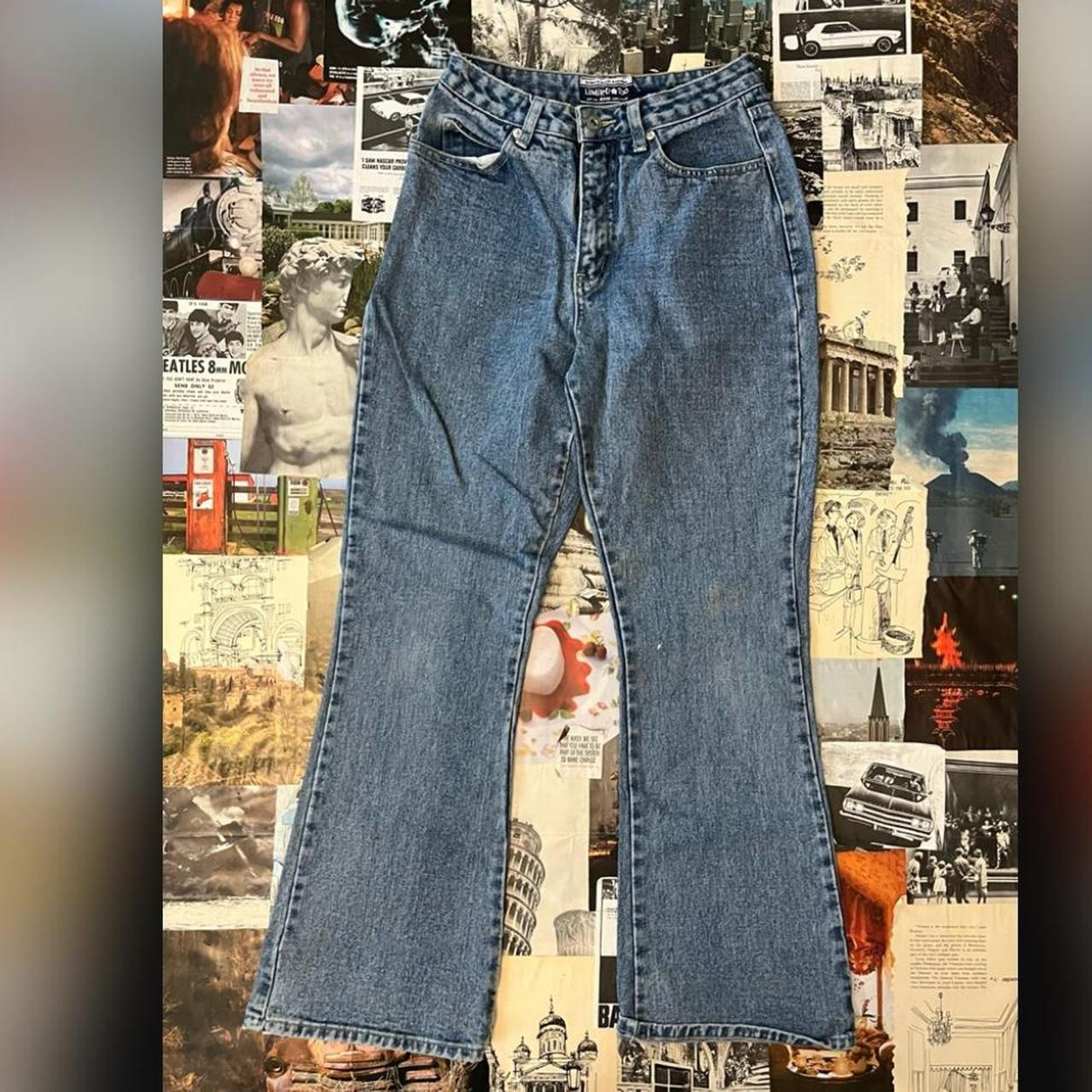Y2k high waisted jeans light