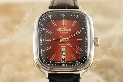 Rectangle Rare Refrigerator Russian USSR Slava Cornavin wrist watch 2428 NOS!