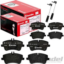 BREMBO BREMSBELAG SET VORNE+HINTEN passend f&uuml;r MERCEDES A-KLASSE W169