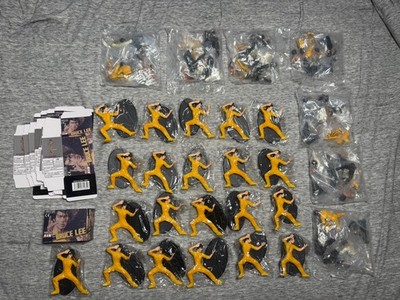 Bruce Lee Action Figure Doll Statue 4pcs 7 Set & Bruce lee action figure 21 pcs 