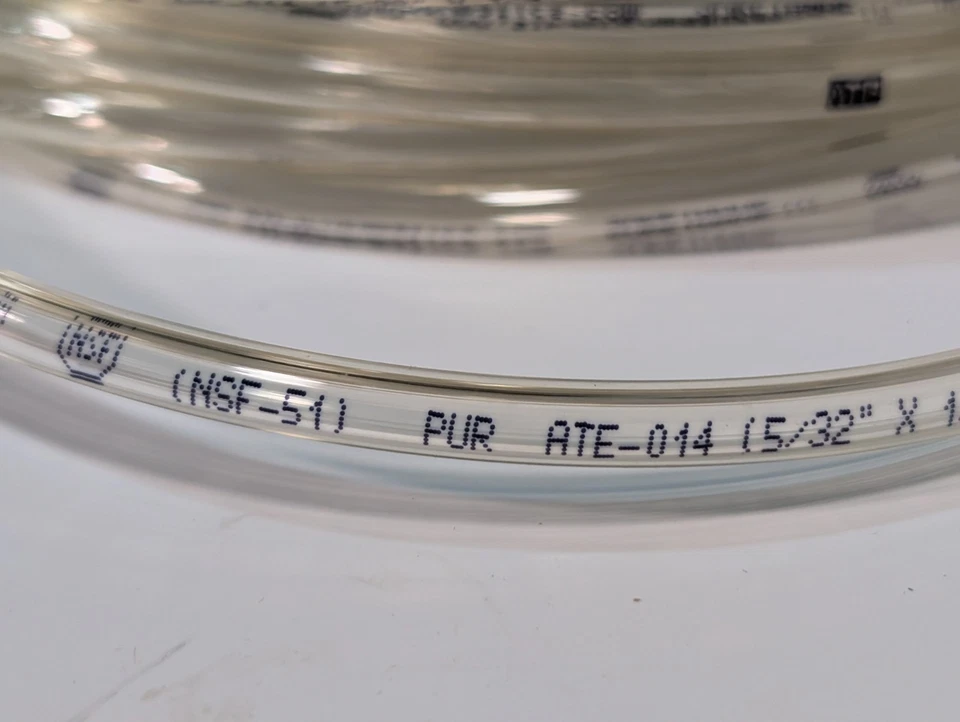 Grainger 806FH3A 4mm ID x 6mm OD natural 100 ft tubo de SURETANO, cables de conexión a tierra Foto 4 de 4