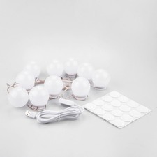 Hollywood Style LED Vanity Mirror Lights Kit with 10 Dimmable Light Bulbs H