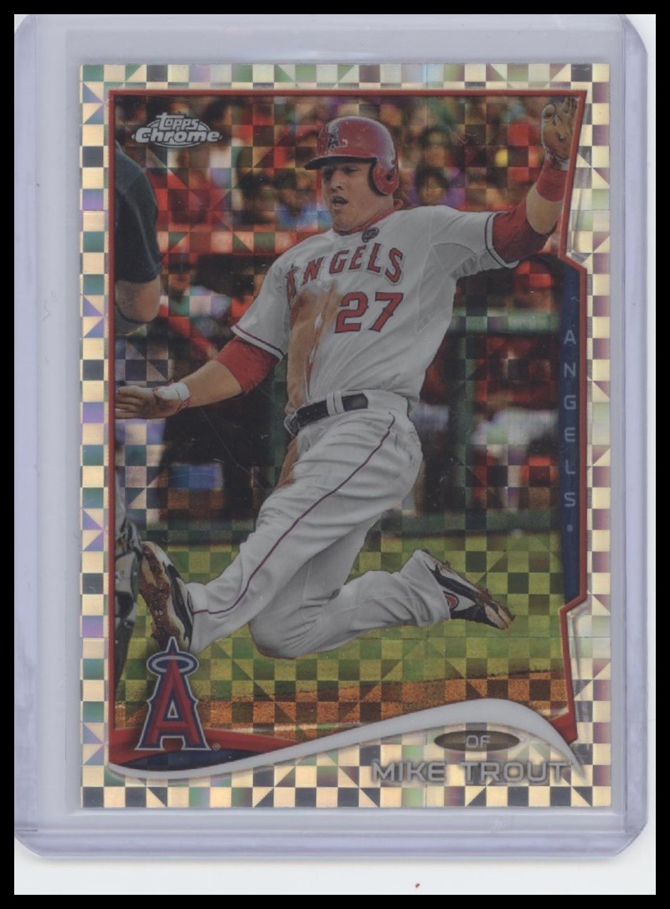 Mike Trout Topps Chrome X-Fractor 2014 #1