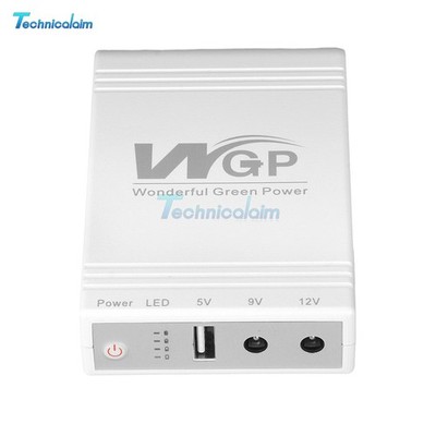 Mini DC UPS Uninterruptible Power Supply 7800mAh 10400mAh Power Bank Backup