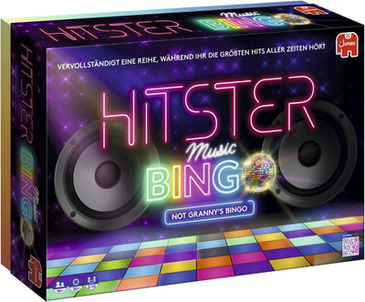 Hitster Bingo, Musik-Brettspiel, Ab 12 Jahren, 2-6 Spieler, Perfekt Für Spielabe