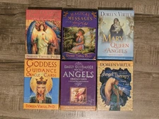 Doreen Virtue Oracle Cards Lot Of 6 Complete With Booklets 
