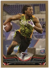 2013 Topps Gold Border Desmond Trufant Rookie Parallel Card RC #184 /2013. rookie card picture
