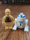 LEGO STAR WARS LOT OF 2 MINIFIGURES R2D2 AND C3PO