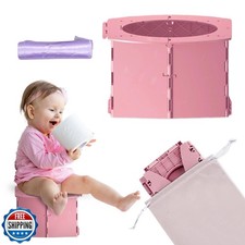 Teo - Portable Toddler Travel Potty   Foldable, Lightweight, Leak-Proof Toile